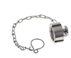 Cap Nut Rd28 X 1/8'' DN 10 Stainless Steel 1.4404 NBR DIN 11851 FDA 21 with Chain