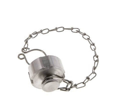 Cap Nut Rd28 X 1/8'' DN 10 Stainless Steel 1.4404 NBR DIN 11851 FDA 21 with Chain