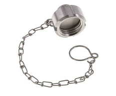 Cap Nut Rd28 X 1/8'' DN 10 Stainless Steel 1.4404 NBR DIN 11851 FDA 21 with Chain