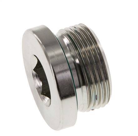 Plug M33 X 2 Steel FKM with Internal Hex 400bar (5620.0psi)