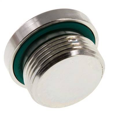 Plug M33 X 2 Steel FKM with Internal Hex 400bar (5620.0psi)