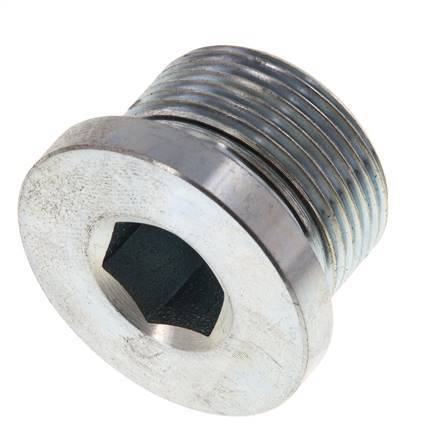 Plug M26 X 1.5 Steel NBR with Internal Hex 400bar (5620.0psi)