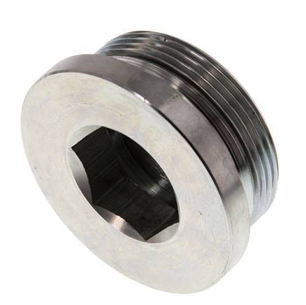 Plug M48 X 2 Steel NBR with Internal Hex 250bar (3512.5psi)