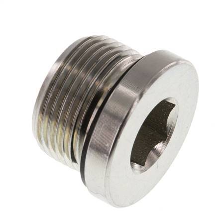 Plug M24 X 1.5 Steel NBR with Internal Hex 400bar (5620.0psi)