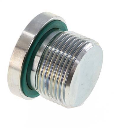 Plug M24 X 1.5 Steel FKM with Internal Hex 400bar (5620.0psi)