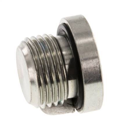 Plug M18 X 1.5 Steel NBR with Internal Hex 400bar (5620.0psi) [2 Pieces]