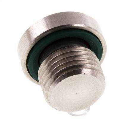 Plug M10 X 1 Stainless steel FKM with Internal Hex 400bar (5620.0psi)