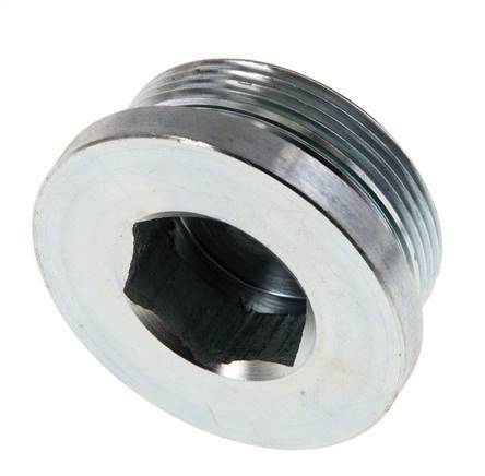 Plug M48 X 2 Steel FKM with Internal Hex 250bar (3512.5psi)