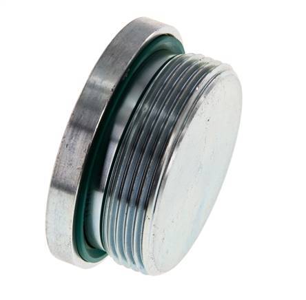 Plug M48 X 2 Steel FKM with Internal Hex 250bar (3512.5psi)