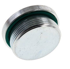 Plug M48 X 2 Steel FKM with Internal Hex 250bar (3512.5psi)