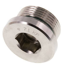 Plug M33 X 2 Stainless steel FKM with Internal Hex 400bar (5620.0psi)