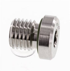 Plug M12 X 1.5 Stainless steel FKM with Internal Hex 400bar (5620.0psi)