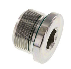 Plug M26 X 1.5 Steel FKM with Internal Hex 400bar (5620.0psi)