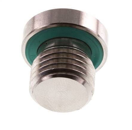 Plug M14 X 1.5 Stainless steel FKM with Internal Hex 400bar (5620.0psi)