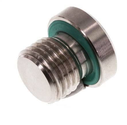 Plug M14 X 1.5 Stainless steel FKM with Internal Hex 400bar (5620.0psi)