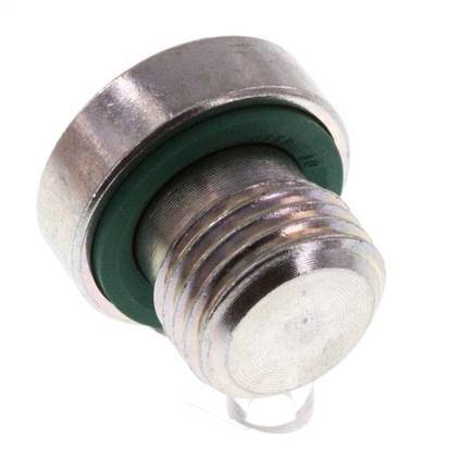 Plug M10 X 1 Steel FKM with Internal Hex 400bar (5620.0psi) [2 Pieces]