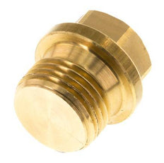 Plug G1/2'' Brass with Collar and External Hex 16bar (224.8psi) [2 Pieces]