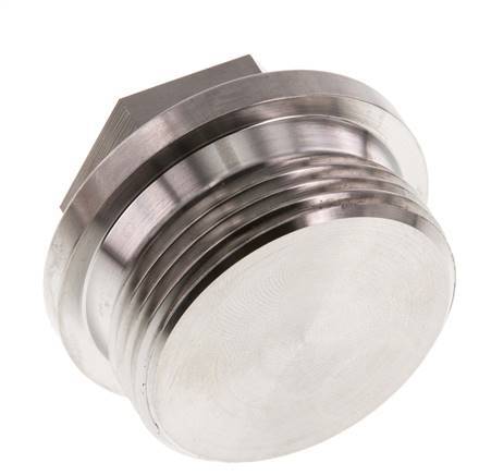 Plug G1 1/4'' Stainless steel with Collar and External Hex 40bar (562.0psi)