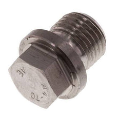 Plug G1/4'' Stainless steel with Collar and External Hex 40bar (562.0psi)