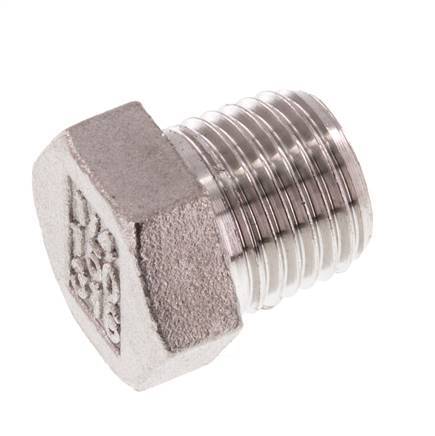 Plug R1/4'' Stainless steel with External Hex 16bar (224.8psi) [5 Pieces]