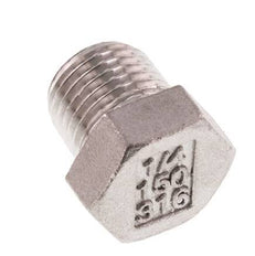 Plug R1/4'' Stainless steel with External Hex 16bar (224.8psi) [5 Pieces]