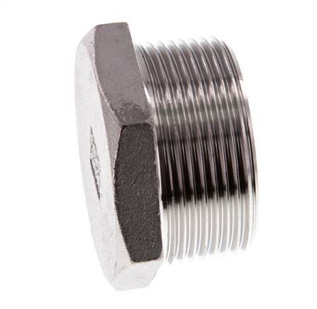 Plug R1 1/2'' Stainless steel with External Hex 16bar (224.8psi)