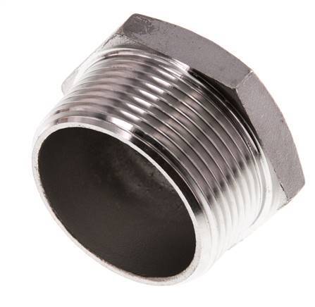 Plug R1 1/2'' Stainless steel with External Hex 16bar (224.8psi)
