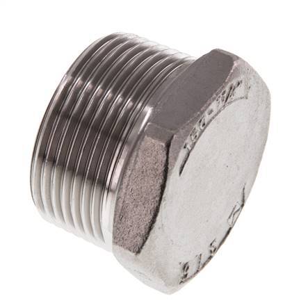 Plug R1 1/4'' Stainless steel with External Hex 16bar (224.8psi)