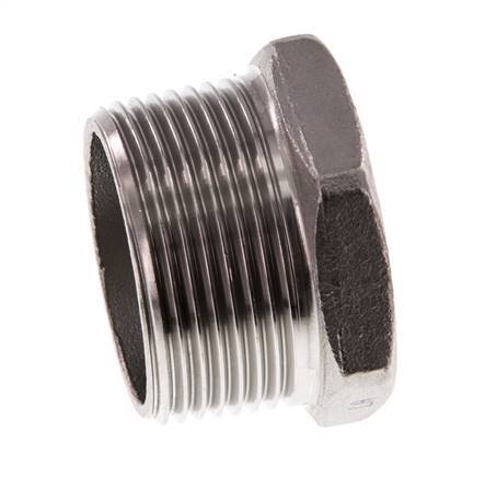 Plug R1 1/4'' Stainless steel with External Hex 16bar (224.8psi)