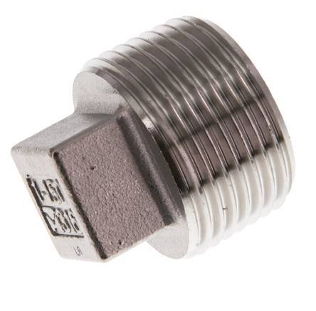 Plug R1'' Stainless steel with External Square 16bar (224.8psi)