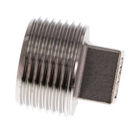 Plug R1'' Stainless steel with External Square 16bar (224.8psi)