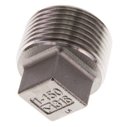 Plug R1'' Stainless steel with External Square 16bar (224.8psi)
