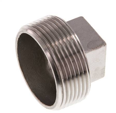 Plug R1 1/2'' Stainless steel with External Square 16bar (224.8psi)