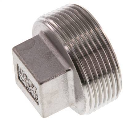Plug R1 1/2'' Stainless steel with External Square 16bar (224.8psi)