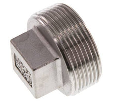 Plug R1 1/2'' Stainless steel with External Square 16bar (224.8psi)