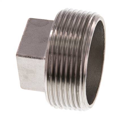 Plug R1 1/2'' Stainless steel with External Square 16bar (224.8psi)