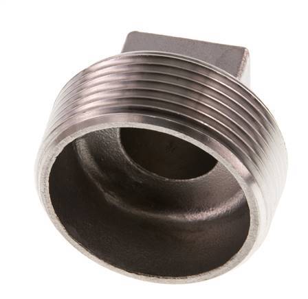 Plug R1 1/2'' Stainless steel with External Square 16bar (224.8psi)