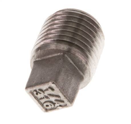 Plug R1/4'' Stainless steel with External Square 16bar (224.8psi) [5 Pieces]