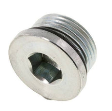 Plug UN 1-3/16INCH-12 Steel NBR with Internal Hex 400bar (5620.0psi)