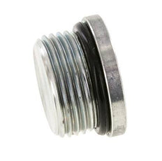 Plug UN 1-3/16INCH-12 Steel NBR with Internal Hex 400bar (5620.0psi)
