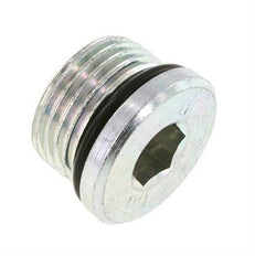 Plug UNF 7/8''-14 Steel NBR with Internal Hex 630bar (8851.5psi)