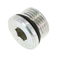 Plug UNF 7/8''-14 Steel NBR with Internal Hex 630bar (8851.5psi)