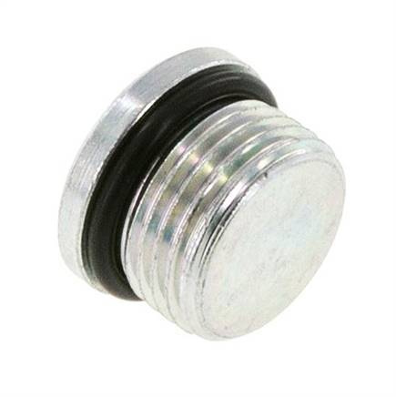 Plug UNF 7/8''-14 Steel NBR with Internal Hex 630bar (8851.5psi)