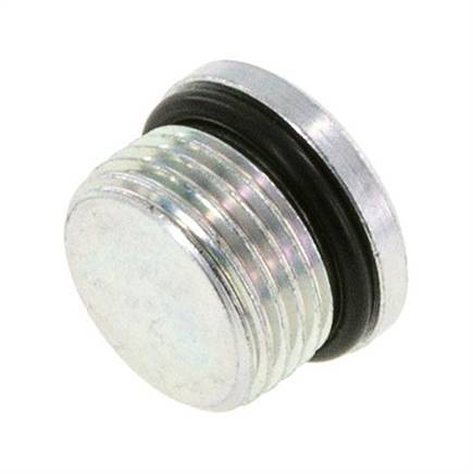 Plug UNF 7/8''-14 Steel NBR with Internal Hex 630bar (8851.5psi)