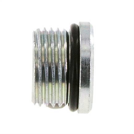 Plug UNF 7/8''-14 Steel NBR with Internal Hex 630bar (8851.5psi)