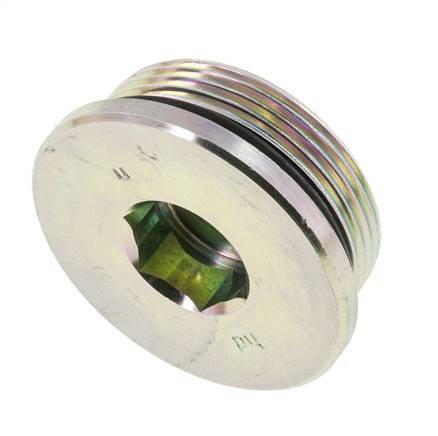 Plug UN 1-7/8''-12 Steel NBR with Internal Hex 250bar (3512.5psi)