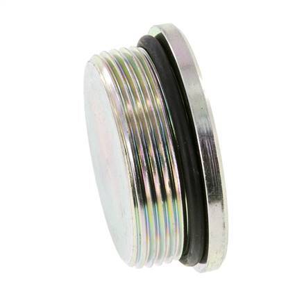 Plug UN 1-7/8''-12 Steel NBR with Internal Hex 250bar (3512.5psi)