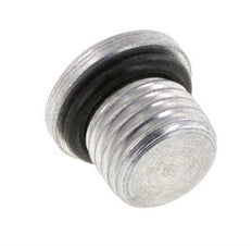 Plug UNF 7/16''-20 Steel NBR with Internal Hex 630bar (8851.5psi) [2 Pieces]