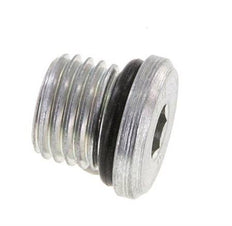 Plug UNF 7/16''-20 Steel NBR with Internal Hex 630bar (8851.5psi) [2 Pieces]