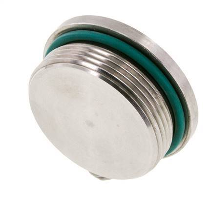 Plug UN 1-7/8''-12 Stainless steel FKM with Internal Hex 250bar (3512.5psi)